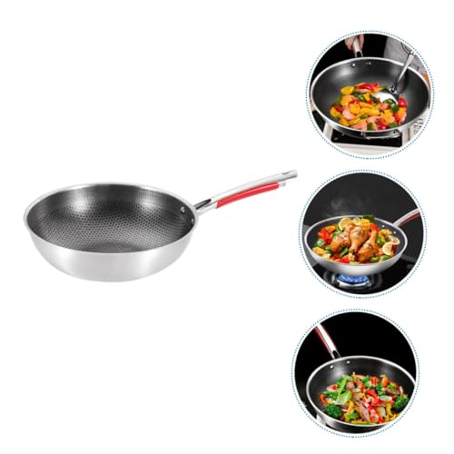 Wok de acero inoxidable con superficie antiadherente miniatura 5