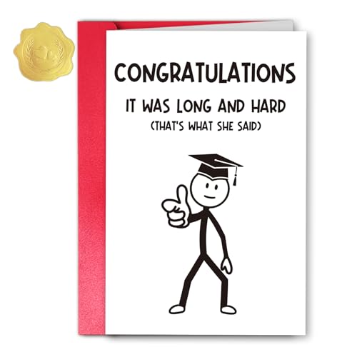 Lcmjjm Funny Graduation Card, Thats What She Said Graduation Card,