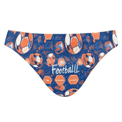 Football Soccer Sport Swim Briefs for Men Swimsuit Bikini Swimwear XXXL B0403900