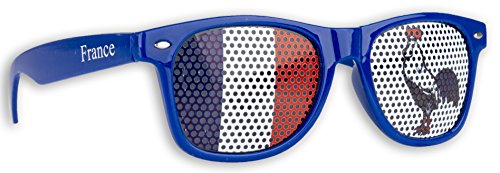 Promo Trade Frankreich Hahn Fanbrille Blau