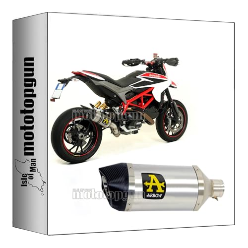 Pot echappement Arrow allege aluminium carbone pour resoudre la chaleur sur Hypermotard