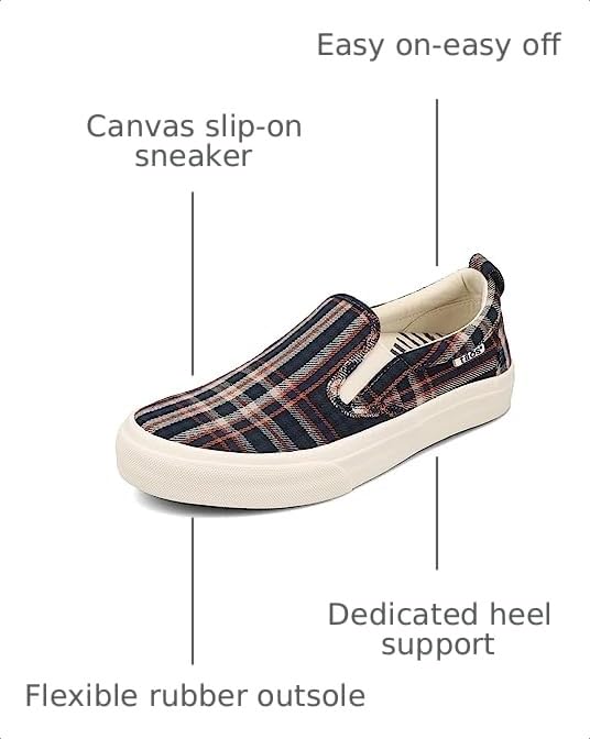 Image of Taos Rubber Soul Slip-On Women's Sneaker - Fresh and Clean Canvas Design with Effortless Style, Removable Footbed and Arch Support - Elevated Comfort for All-Day Fashion