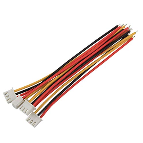 VUNIVERSUM Mr. Stecker Modellbau® - Conector de 3 pines 2S Premium XH 2,54 mm 2,54, incluye cable electrónico de silicona de 10 cm 22 AWG para batería de polímero de litio