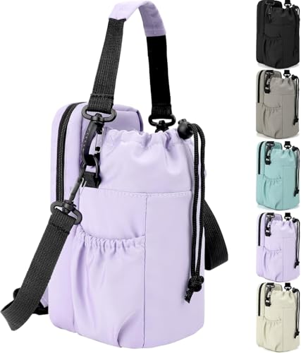 Sac de transport isotherme bouteille d'eau 1,2l pochette téléphone housse gourde randonnée