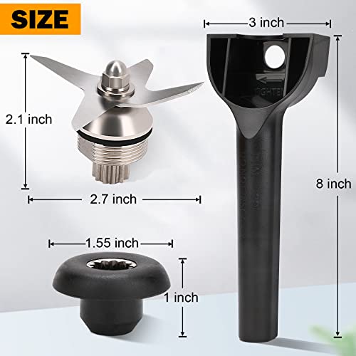 Blender Wet Blade Assembly With Wrench & Drive Socket Removal Tool Kit Vitamix Accessories Cup Replacement Part Compatible With Vitamix 5200 Series Blender 64Oz 32Oz Mixer Containers Repair Kitchen #TOP6