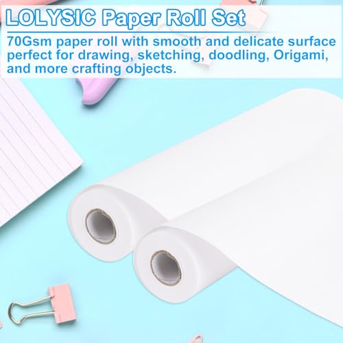 Rollos de papel blanco para pintar bocetos y practicar en caballete 3