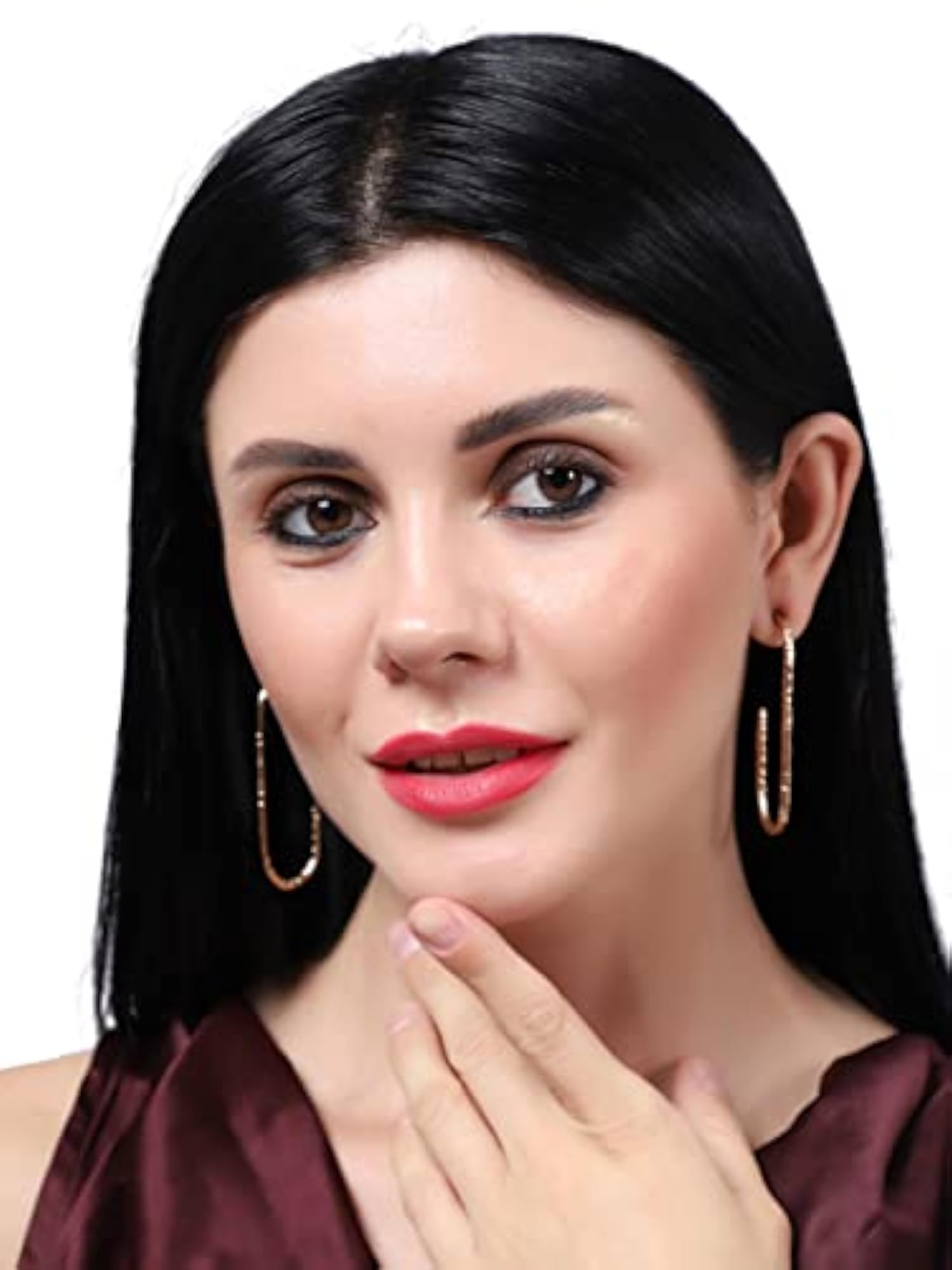 Half Metal Hammered Earring, Stylish Design