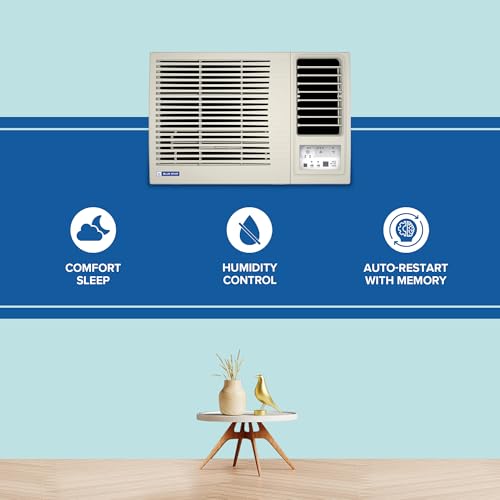 Image of Blue Star 0.8 Ton 2 Star, New Star Rated, Window AC (Copper, 2 Way Swing, Multi Sensors, Blue Fins, Self Diagnosis, WFA209LXU, White)