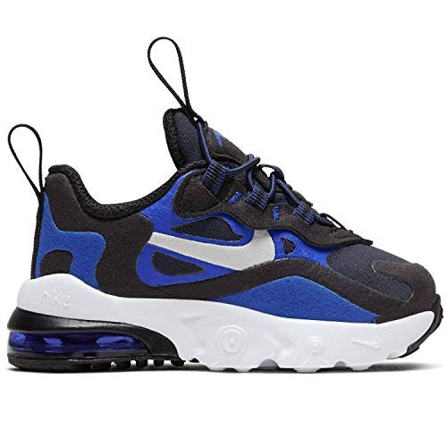 Nike Air Max 270 RT TD Kids Midnight Navy/Racer Azul/Negro/Plateado Metálico CD2654-401, (Azul marino medianoche/Racer Azul/Negro/Plateado metálico), 37.5 EU