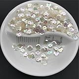 Lose Pailletten, 6 mm große, runde, mehrfarbige, lose Pailletten for Basteln und Nähen(Special)