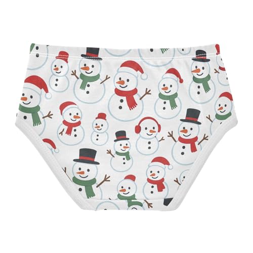 Girls' Hipster Panties Breathable Toddler Underwear for Baby Girls Snowmen Pattern2