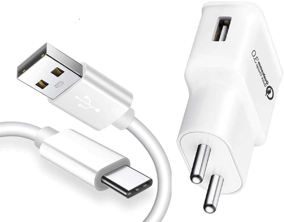 Charger for realme GT Master Edition 5G Original Like Charging Adapter Type c Charger Fast Adaptor with Type c Charging Cable (O- SMG White)