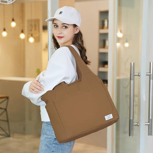 Image of KYALOU Utility Large Tote Bag, Women Casual Shoulder Bags for Work School Gym Beach Travel Shopping Grocery