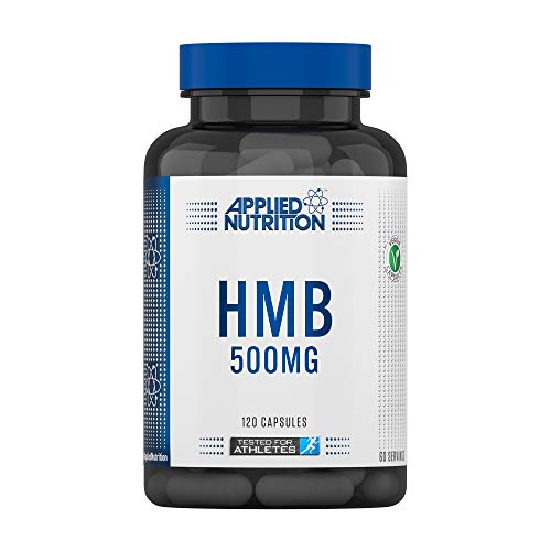 Applied Nutrition HMB Supplement - HMB 500mg Capsules, Metabolite of Leucine, for Muscle Growth & Repair (120 Capsules - 60 Servings)