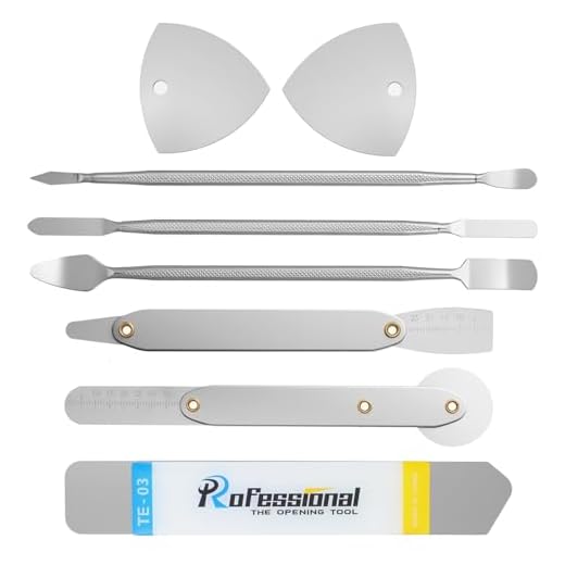 Nogeqi Juego de 8 herramientas de reparación de teléfonos móviles, ultradelgadas, herramientas de reparación de teléfono, herramientas de apertura duraderas para teléfono móvil, portátil, tableta