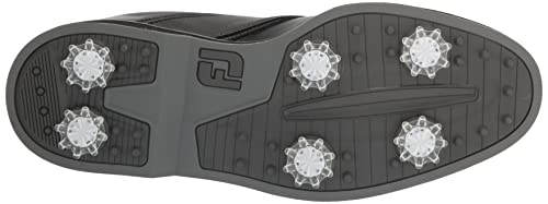 FootJoy Sapato de golfe masculino Fj Originals, Preto/preto, 10 Wide