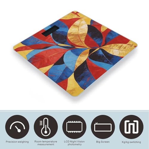 Báscula digital de baño con pantalla LED y vidrio templado miniatura 3