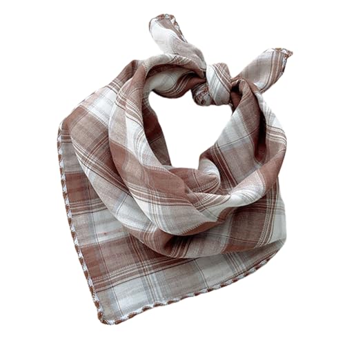 Pemilosci Double Layers Two Tones Dog Cotton Square Bandana Bibs Scarf Kerchief for Small Medium Dogs Boy or Girl - DCB06 B&B