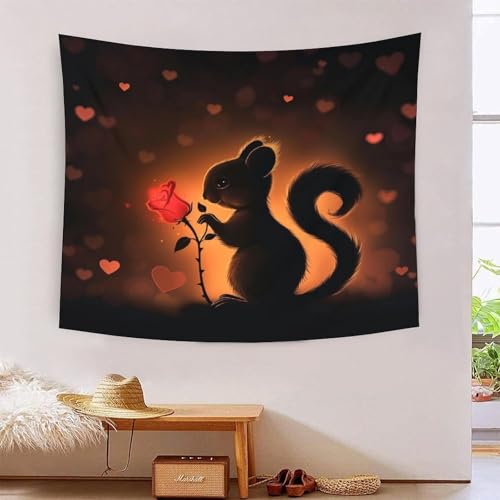 Couverture murale écureuil 3D pour créer une ambiance nature dans votre chambre