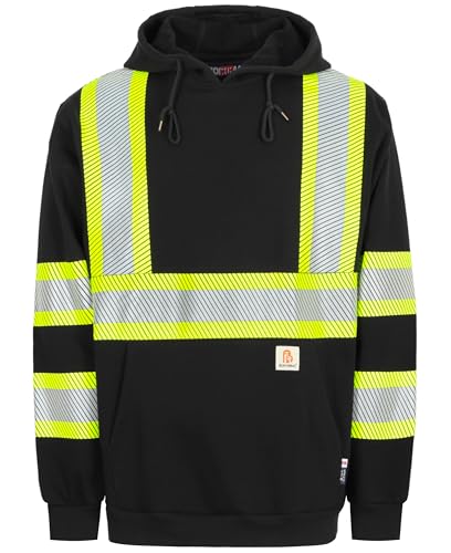 Amazon.com: BOCOMAL FR Hoodies High Visibility Cotton Fleece Hi
