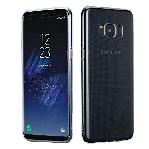 HS Products HSP Cover per Samsung Galaxy S8 – Antiurto e Perfettamente Aderente | Custodia in Silicone TPU con Microdots Anti-Ingiallimento e Protezione Fotocamera – Trasparente