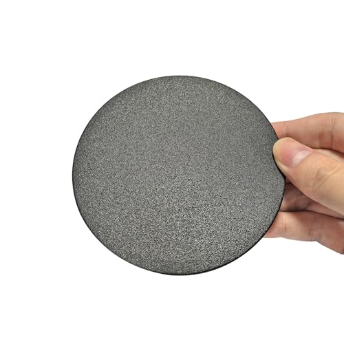 Qrity 2 PCS Plastic Button Plugs, 90mm Round Drill Hole Cover Caps, Snap on Type, Furniture Hole Caps, Black - Image 3