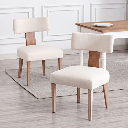 Ya-Home Dining Chairs Set of 2 Upholstered Kitchen Chairs Re