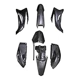 TDPRO Plastic Fender Fairing Kit for TTR-R110E Pit Dirt Bike (Black)