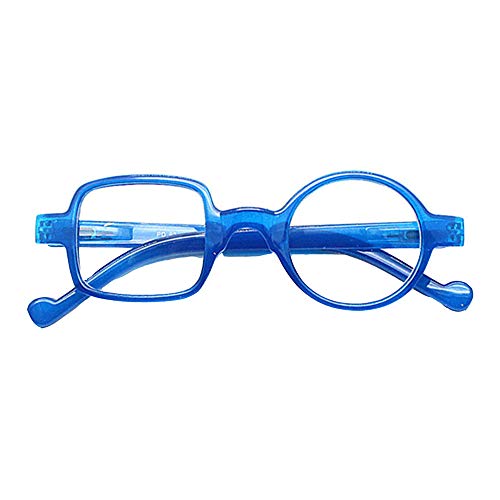 XWGlory Brillen Für ältere Retro Leopard Asymmetrische Runde Quadratische Lesebrille Frauen Männer Presbyopie Cover