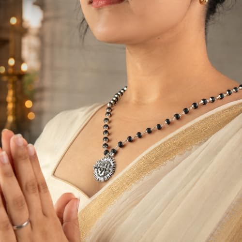 Image of Astrotalk 7 Horses Karungali Mala | Seven Horses Pendant with Karungali Beads for Success, Prosperity & Protection | Pendant Necklace for Women & Men | Gift for Man & Woman