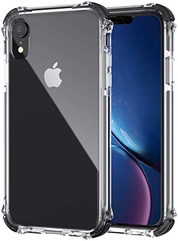 GPFILE Clear Shockproof Case with TPU Soft 4 Corners Drop Resistance Bumper Designed for iPhone XR 6.1 inch