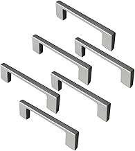 Set Maniglie Moderne per Mobili e Cassetti – Interasse 96mm - Cromo Satinato con Viti Incluse | Design Elegante per Armadietti e Cucine (6 Pz)