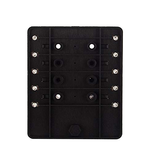 Yorten Blocos de fusíveis de suporte de caixa de fusíveis de lâmina de 10 vias com indicador de LED