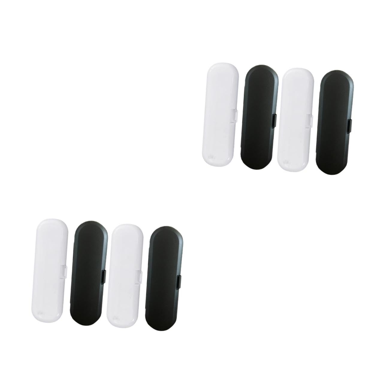 PACKOVE 2sets 4pcs Electric Toothbrush Holder Travel Toothbrush Storage Box with Drainage for Outdoor Camping School Business Trips 4pcs*2