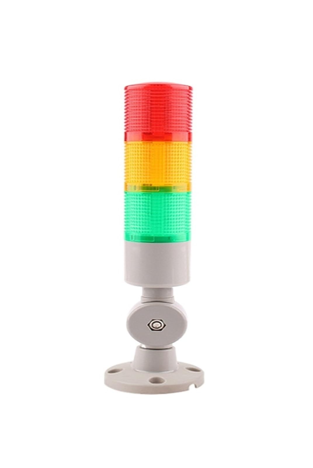 Multilayer Industrial Stack Light 3 Layers LED Signal Tower Alarm Machinery Caution Safety Light with Swivel Base(Brown)