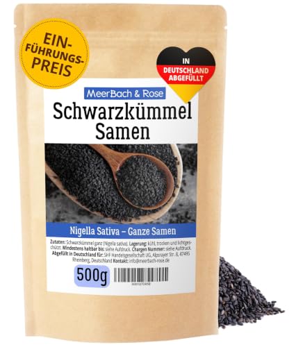 Schwarzkümmel ganze Samen 500g. Echte Schwarzkümmelsamen, Nigella Sativa