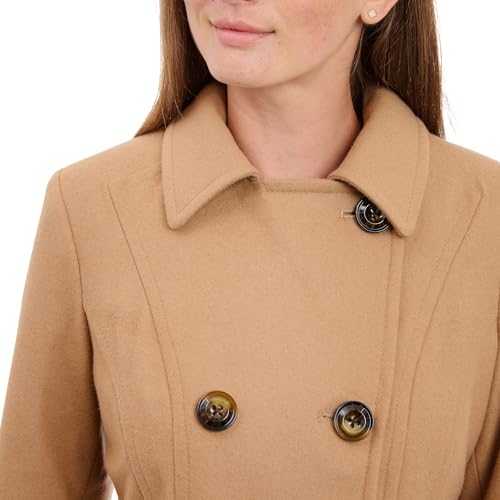 Image of Anne Klein Women's Classic Double Breasted Wool Coat