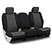 Coverking Custom Fit Seat Cover Designed for Select Ford Models: 1 Row, Neoprene Fabric, Medium Gray with Black Sides