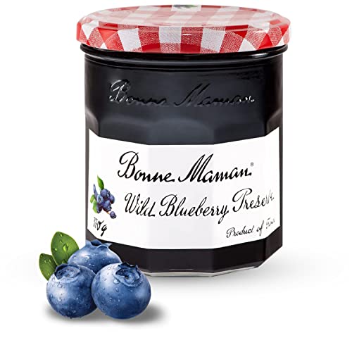 Image of Bonne Maman Wild Blueberry Preserve, Marmalade Fruit Jam, 7.9 oz / 225 g