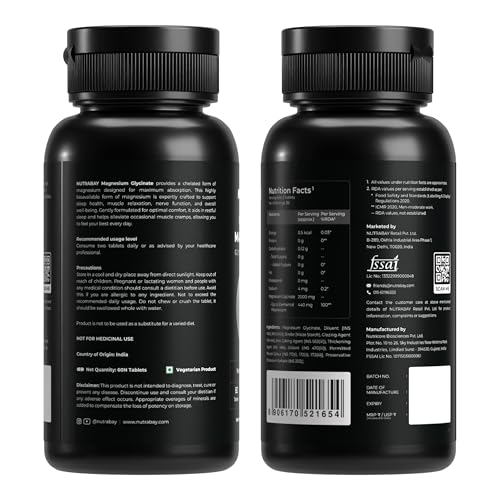 Nutrabay Magnesium Glycinate 2000mg, 60 Tablets 2 g - Image 7