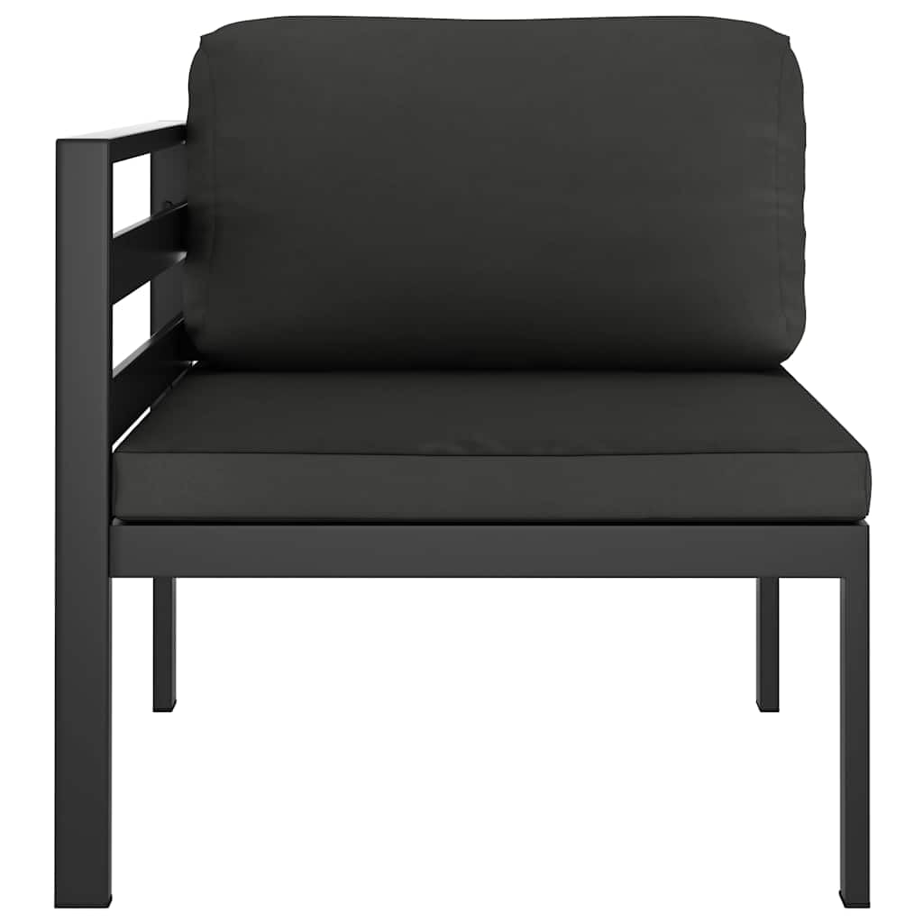 Aluminiowy modułowy zestaw wypoczynkowy Antracyt 48.4