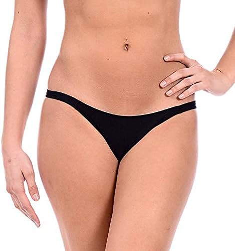 VeluceWomen's Seamles Thong Soft and Stretchable Panty (1 Pcs Black) (Size S, M, L. XL. XXL,) Free Size (Black)