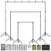 Backdrop Stand Kit - 6 Widths, 10x8.5ft Adjustable Background Stand for Parties & Studio Photography