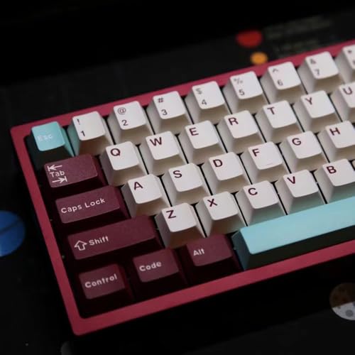 Image of Fogruaden PBT Keycaps Set, Cherry Profile Custom Keycap for Mechanical Keyboard Keycaps(Cherry yaoye)