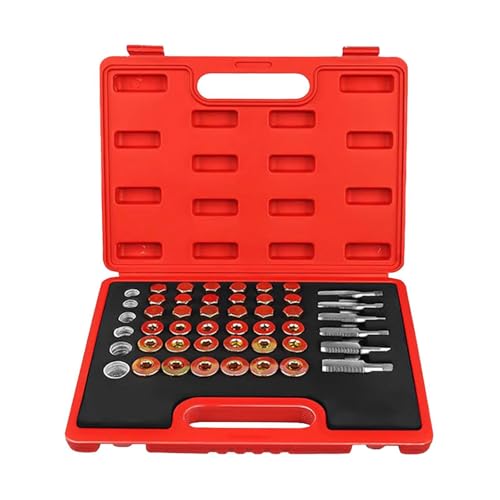 Kit de reparación de tapones de drenaje del cárter de aceite de 114 piezas mecánicas