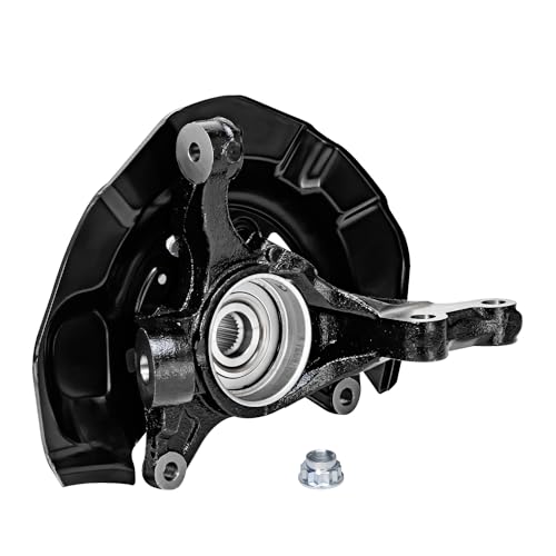 Image of Detroit Axle - 2.4L Front 2pc Steering Knuckles for 2007 2008 2009 Toyota Camry, 2 Steering Knuckles & Wheel Bearing Hubs Assembly Replacement