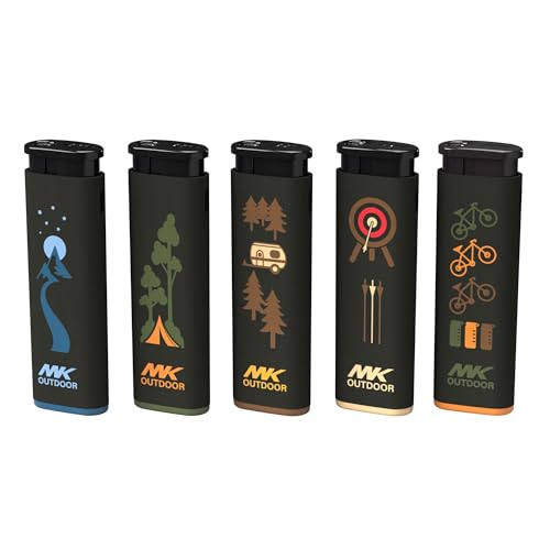 Set 5 encendedores MK Lighter Outdoor Series diseño assortido miniatura 5