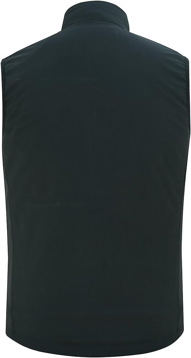 Ambick Krayz Chaleco Softshell para Hombre con Forro Polar Resistente al Viento, Chaleco para Correr sin Mangas, Ideal para Viajes, Golf, Senderismo