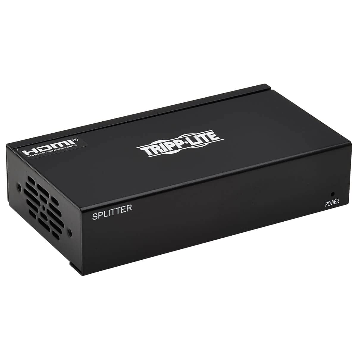 Tripp Lite HDMI Over Ethernet Cat6 Splitter 2-Port - Up to 230 feet or 70.1 Meters - 4K 60Hz Video, HDR, 4:4:4, PoC, HDCP 2.2, TAA Compliant (B127A-002-BH)