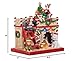 Collections Etc Lighted Holiday Dog House Tabletop Christmas Decoration
